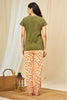 Sage Knitted Cotton T-Shirt - Pyjama