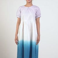 Sky Streak Lilac Cotton Dress