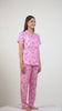 First Love Pink Rayon Shirt Pyjama Set