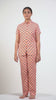 Grace Unfold Orange Rayon Shirt - Pyjama Set
