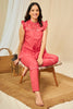 Gemma Red Cotton Shirt Pyjama Set