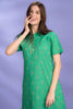 Emerald Unfold Green Cotton Dress
