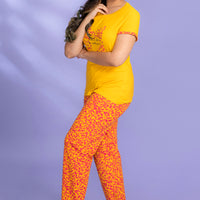 Tuscan Gold Yellow Modal T-Shirt - Pyjama Set