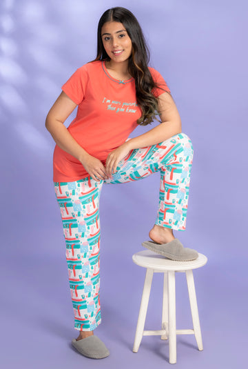 Dgnes Pink Modal T-Shirt - Pyjama Set