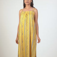Elowen Mustard Cotton Dress