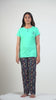 Raya Sage Modal T-Shirt - Pyjama Set